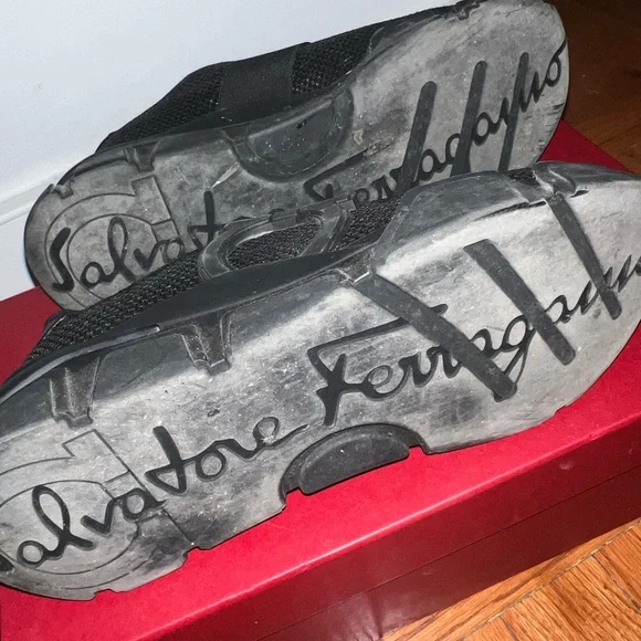 Salvatore Ferragamo Black Sneakers